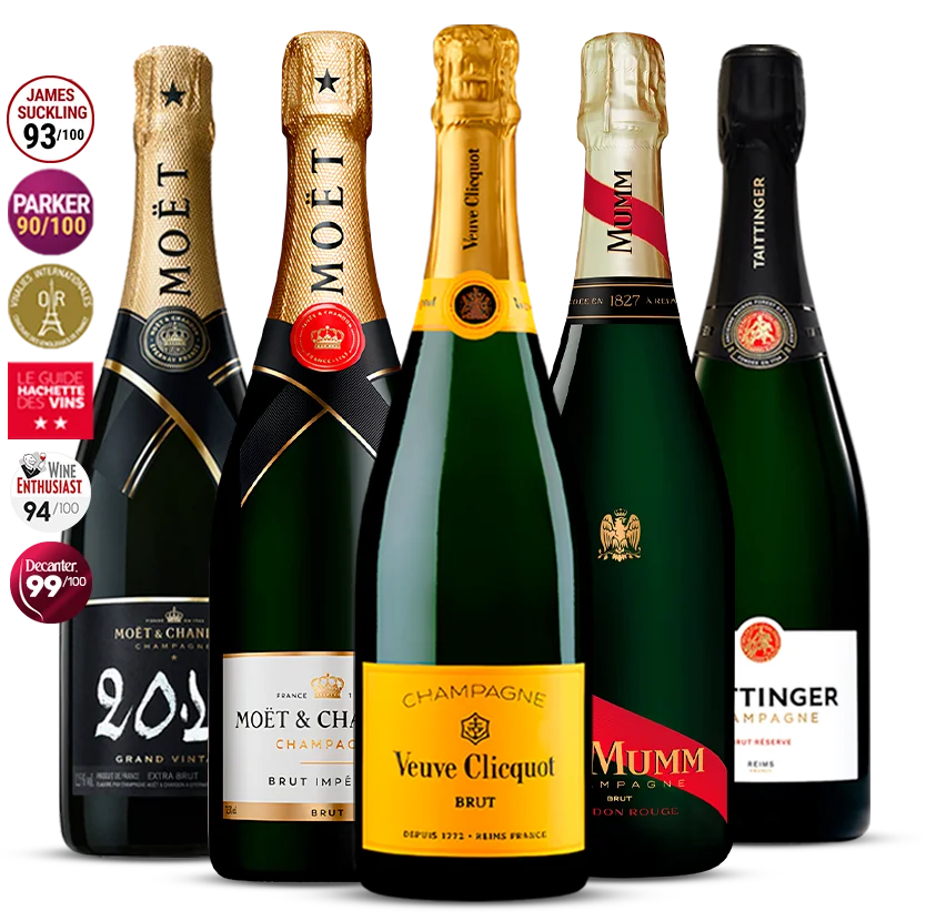 Pack 5 Champagnes de Grand Crus